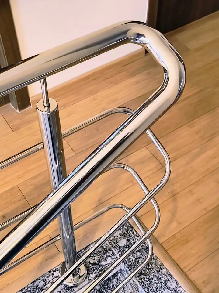 Balustrade inox clasice în Ilfov - model realizat de Real Inox
