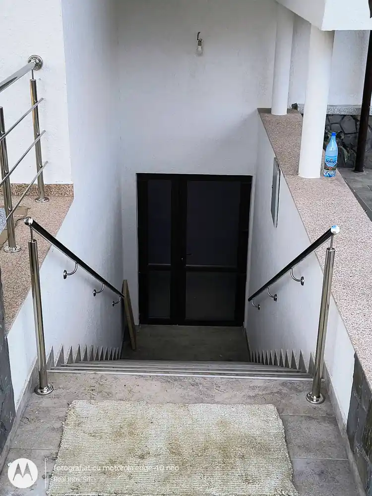 Balustrade inox pentru scări exterioare în Ialomița - model realizat de Real Inox