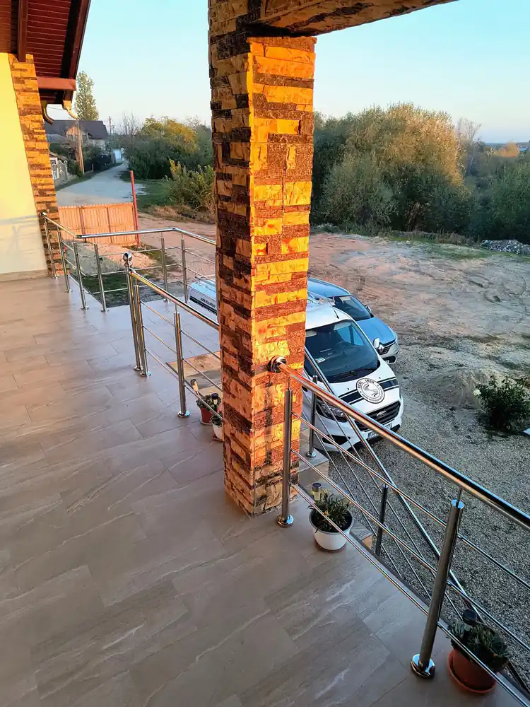 Balustradă inox terasă - lucrare Real Inox 29